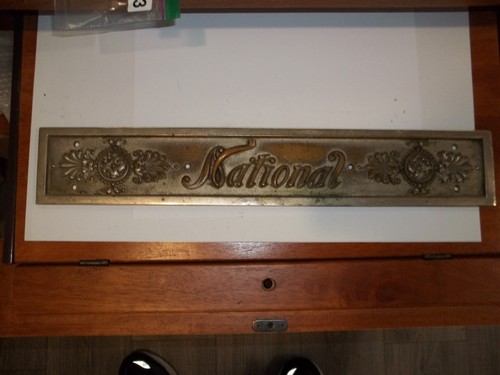 Antique brass national cash - national,